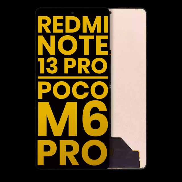 Display OLED completo senza Frame per Xiaomi Redmi Note 13 Pro 4G / Xiaomi Poco M6 Pro 4G / Xiaomi Redmi Note 14S (Refurbished) (tutti i colori)