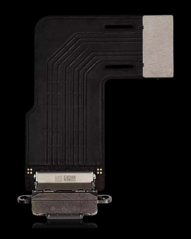 Flat connettore di ricarica per iPad Air 11" (2024) / Air 11" (2025) (Aftermarket Plus) (Grigio siderale)