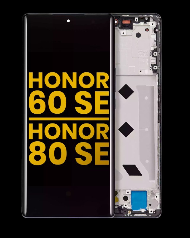 Display OLED completo con Frame per Honor 60 SE / 80 SE (Refurbished) (Nero)