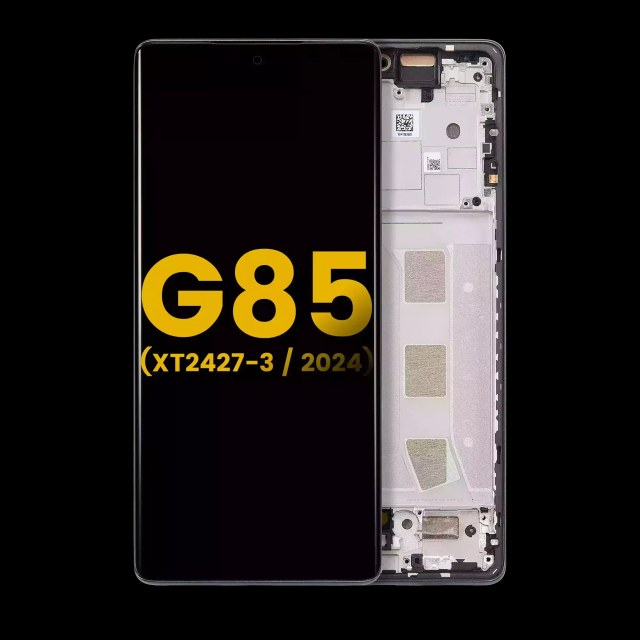 Display OLED completo con Frame per Motorola Moto G85 (XT2427-3 / 2024) (Refurbished) (Urban Grigio)