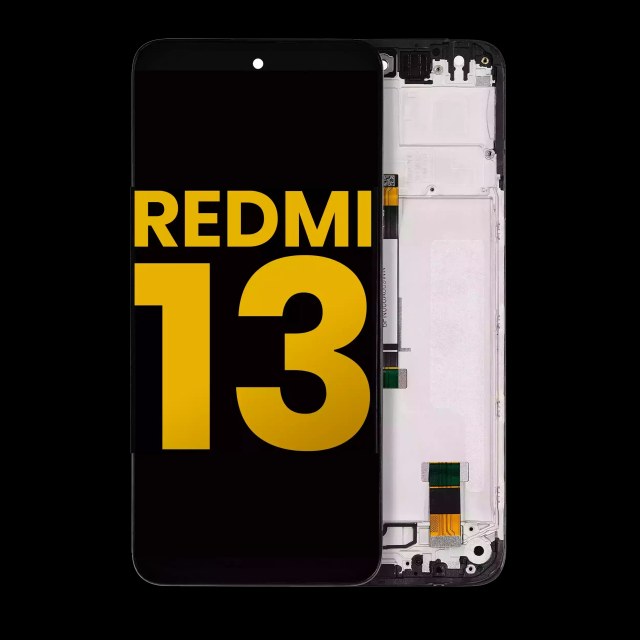 Display LCD completo con Frame per Xiaomi Redmi 13 4G / Redmi 13 5G / Note 13R (Refurbished) (tutti i colori)