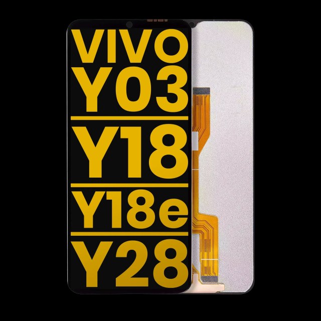 Display LCD completo senza Frame per Vivo Y03 / Y18 / Y18e / Y28 5G (Refurbished) (tutti i colori)