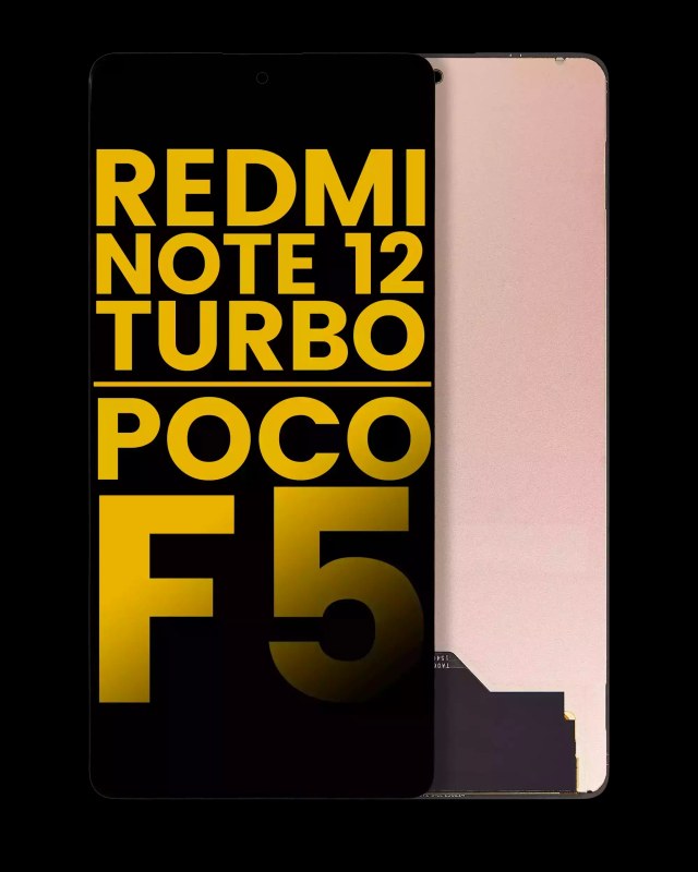 Display OLED completo senza Frame per Xiaomi Redmi Note 12 Turbo / Xiaomi Poco F5 (Refurbished) (tutti i colori)