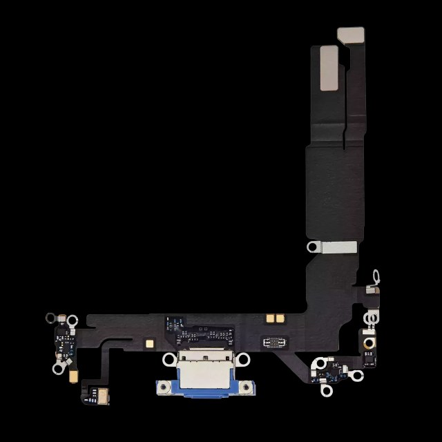 Flat connettore di ricarica per iPhone 16 (Premium) (Blu oltremare)