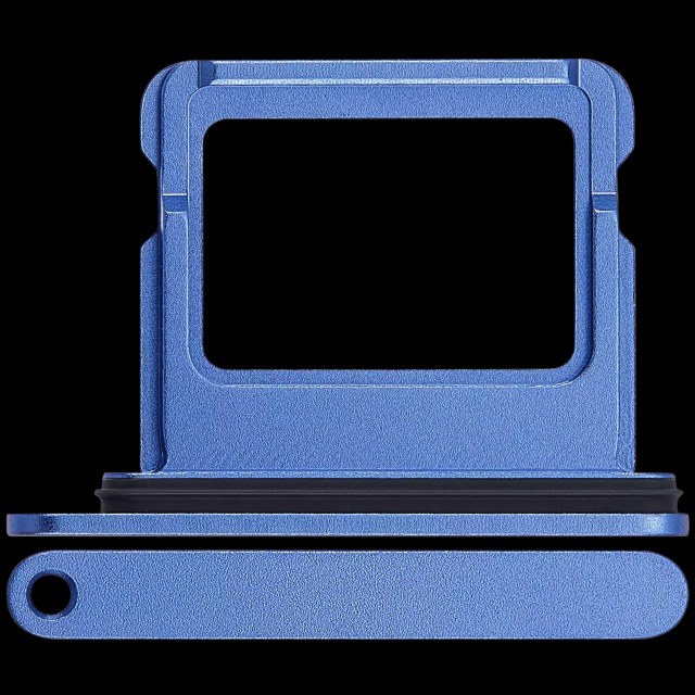Carrellino SIM singola per iPhone 16 / 16 Plus (Blu oltremare)