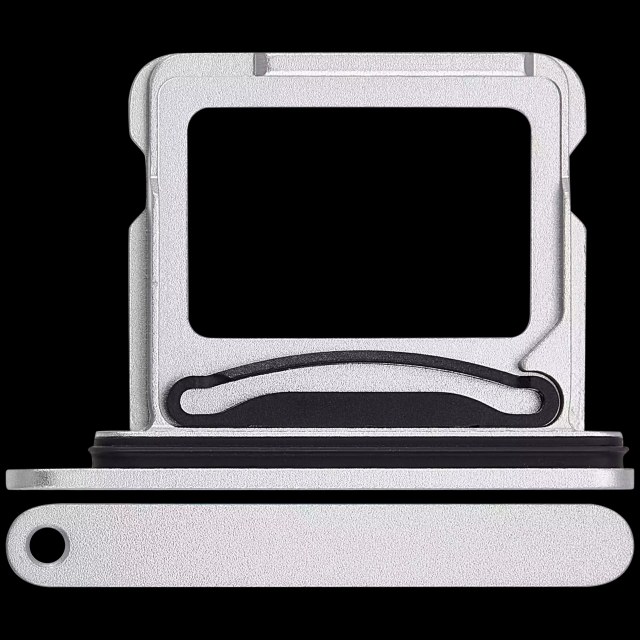 Carrellino doppia SIM per iPhone 16 / 16 Plus (Bianco)