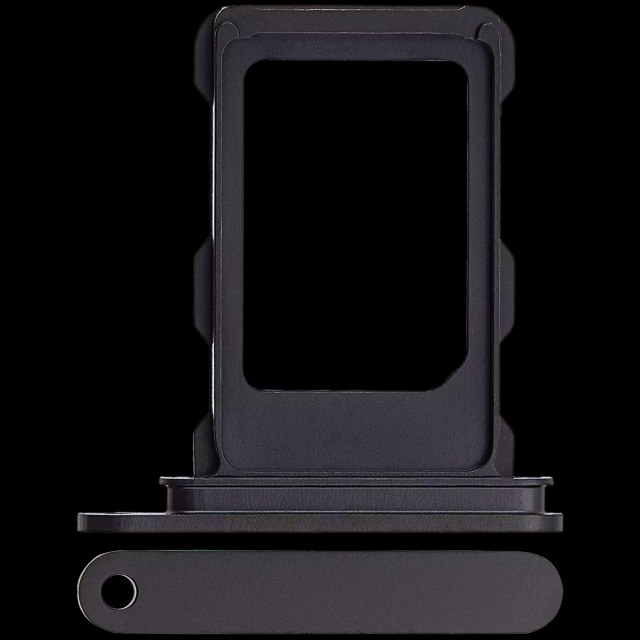 Carrellino SIM singola per iPhone 16 Pro / 16 Pro Max (Titanio nero)