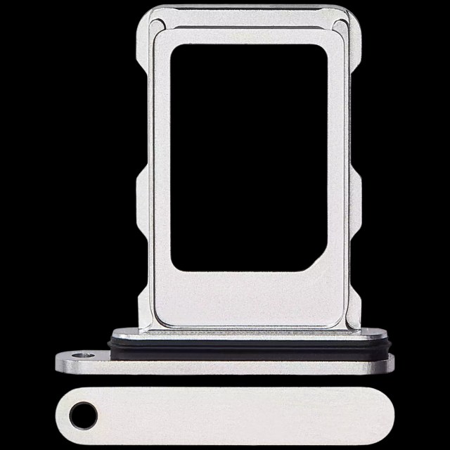 Carrellino SIM singola per iPhone 16 Pro / 16 Pro Max (Titanio bianco)