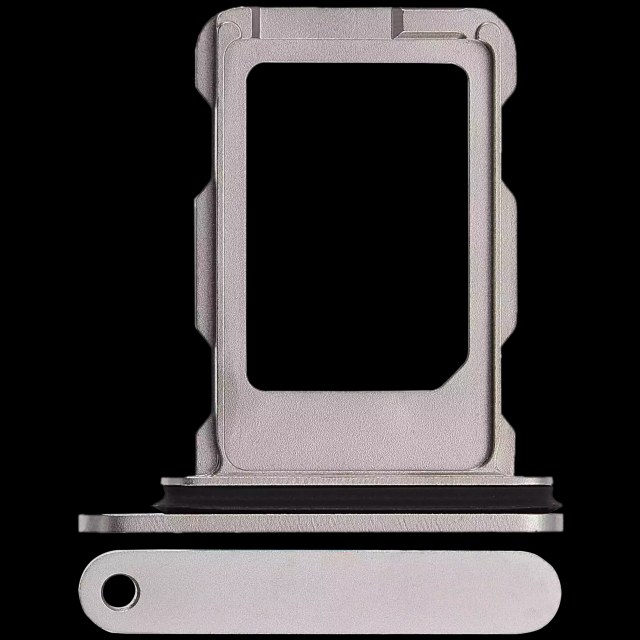 Carrellino SIM singola per iPhone 16 Pro / 16 Pro Max (Titanio naturale)