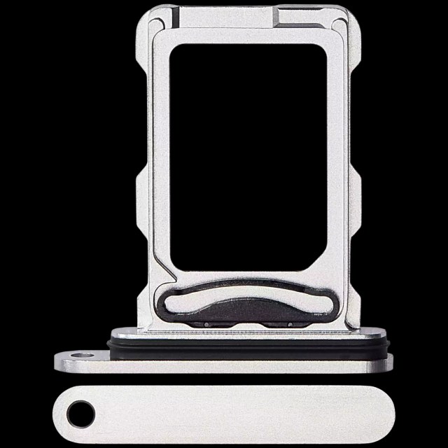 Carrellino doppia SIM per iPhone 16 Pro / 16 Pro Max (Titanio bianco)