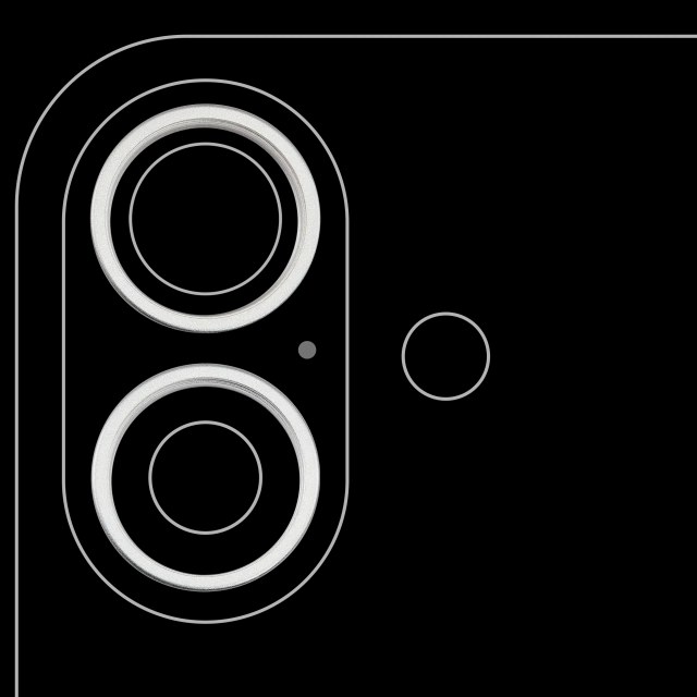 Cornice fotocamera posteriore Ring Only per iPhone 16 / 16 Plus (Bianco) (2 set pezzi)