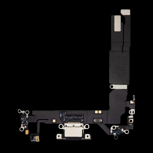 Flat connettore di ricarica per iPhone 16 (Premium) (Nero)