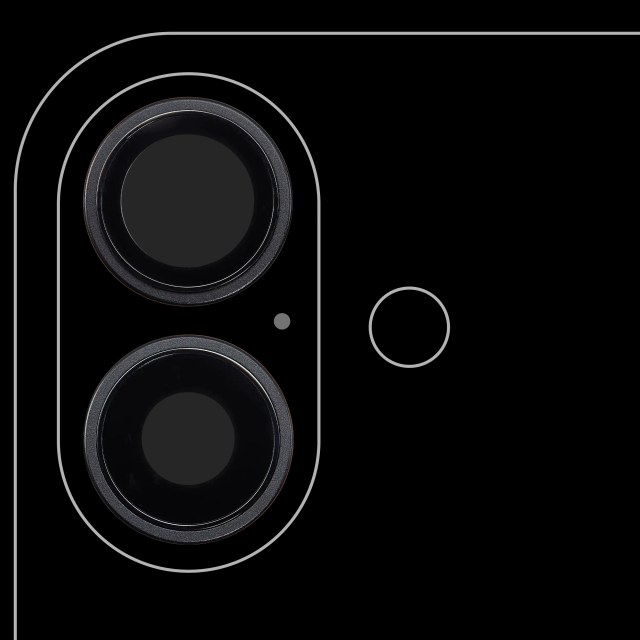 Lente fotocamera posteriore con staffa e Cornice per iPhone 16 / 16 Plus (Nero) (2 set pezzi) (Premium)