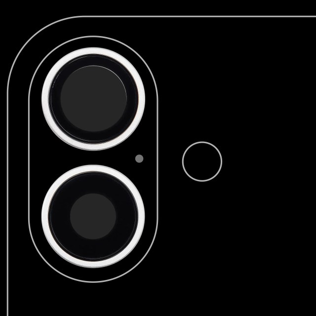 Lente fotocamera posteriore con staffa e Cornice per iPhone 16 / 16 Plus (Bianco) (2 set pezzi) (Premium)