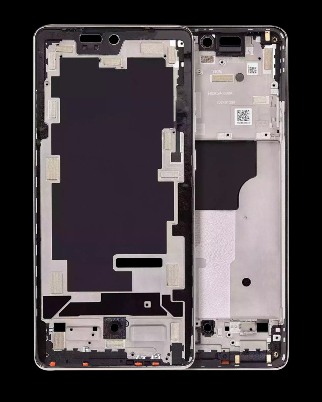 Frame centrale per Motorola Moto G Stylus 5G (XT2419 / 2024) (Caramel Latte)