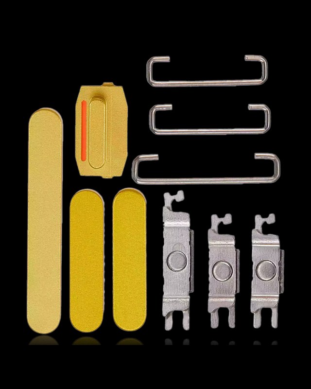 Hard Buttons (Accensione / Volume / switch) per iPhone 14 / 14 Plus (Giallo)