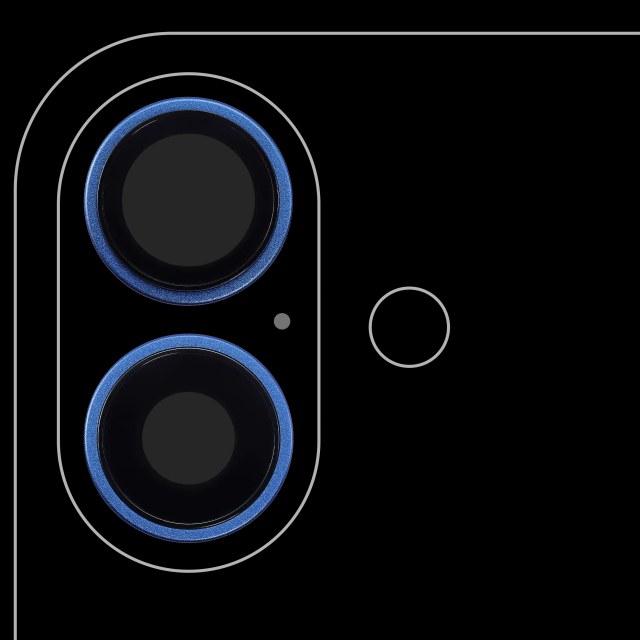 Lente fotocamera posteriore con staffa e Cornice per iPhone 16 / 16 Plus (Blu oltremare) (2 set pezzi) (Premium)