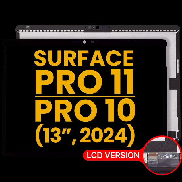 Display LCD completo con Touch screen per Microsoft Surface Pro 10 / Pro 11 (Refurbished) (LCD Version) (Nero)