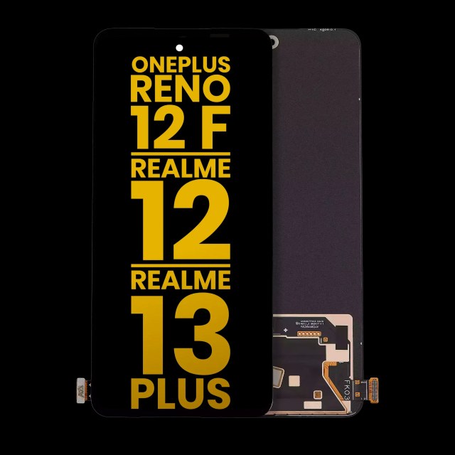 Display OLED completo senza Frame compatibile per Oppo Reno 12F 4G / 5G / Realme 12 4G / Realme 13 Plus / Oppo F27 / Realme 13 4g / Realme14T / Realme14 / Realme P3 / Reno13F 4G / 5G / Oppo K13 (Refurbished) (tutti i colori)