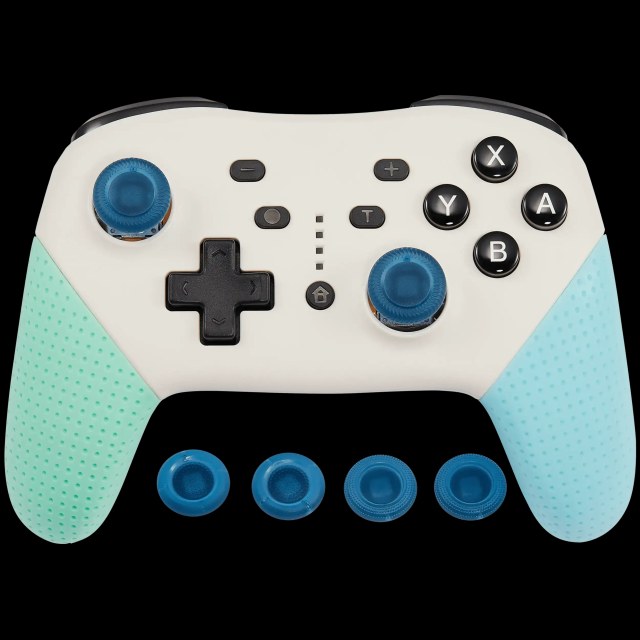 Wireless Dual-Motor Bluetooth Controller per Nintendo switch (Blu / Verde) (DOBE)