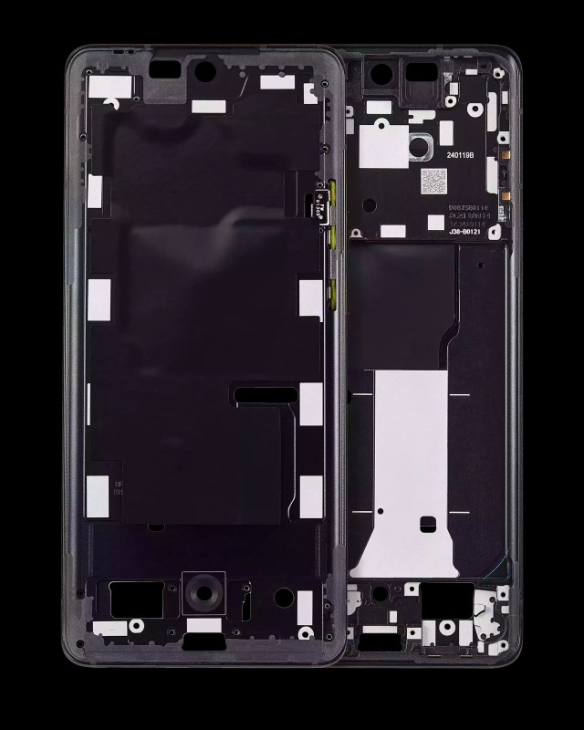 LCD-Frame per Motorola Moto Edge (XT2305 / 2023) (Nero)
