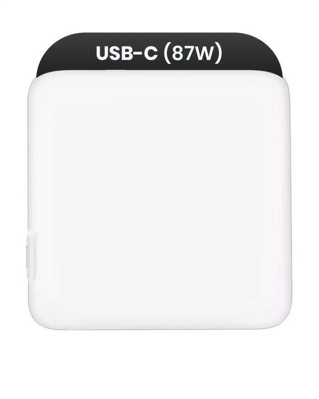 Apple 87W USB-C Wall Power Adapter (A1719) (US Version) (Service Pack Brand New, Bulk confezioneaging)