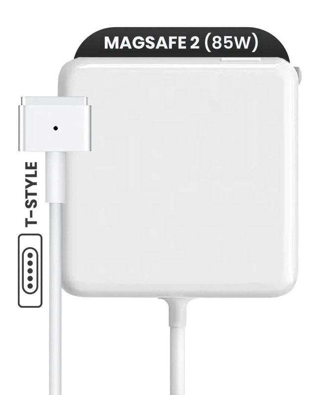 85W MagSafe 2 Power Adapter con Cavo (T-Style) per MacBook (Aftermarket)
