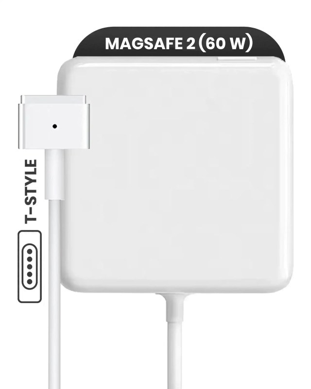 Apple 60W MagSafe 2 Wall Adapter (T-Style) (Service Pack Brand New, Bulk confezioneaging)