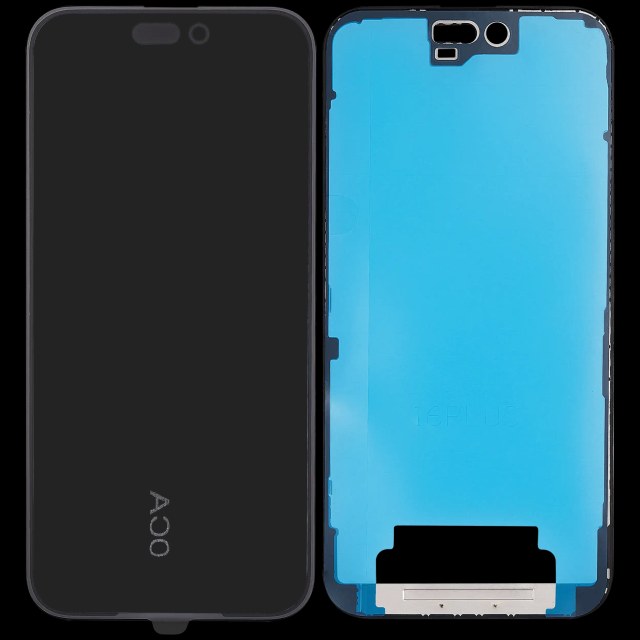 3 in 1 (Vetro con OCA preinstallato + Frame) per iPhone 16 Plus (OCA Master)