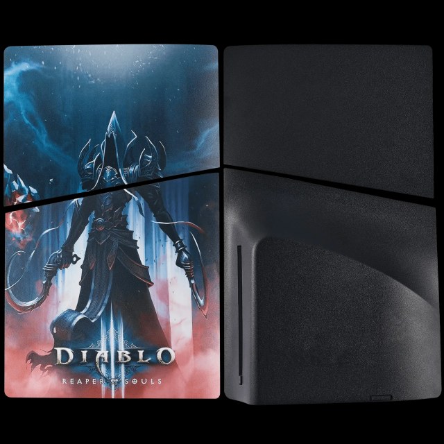 Faceplate Cover (Top e Bottom) per Sony PlayStation 5 Slim Disc Edition (Diablo Reaper Of Souls)