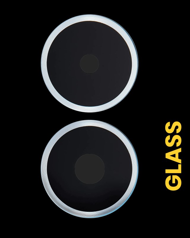Lente fotocamera posteriore (solo vetro) per Xiaomi Redmi 14C (2 set pezzi) (Starry Blu)