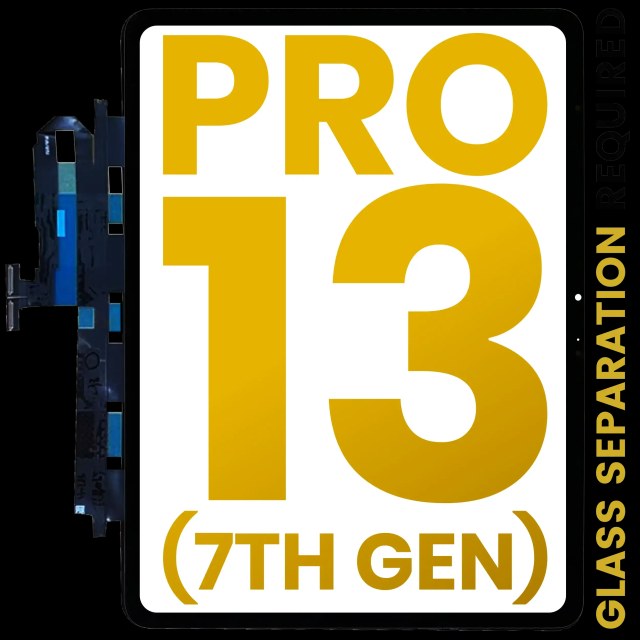 Touch screen per per iPad Pro 13" 7th Gen (2024) (separazione vetro richiesta) (Premium) (Nero)