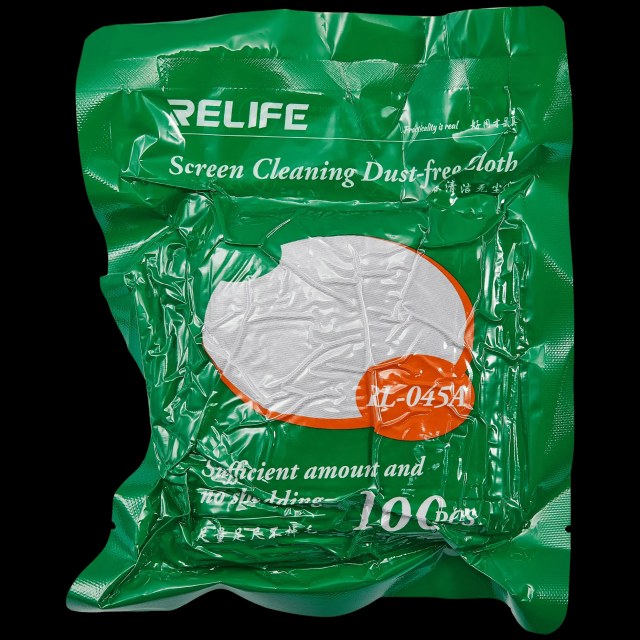 RL-045A Screen Cleaning Dust-free Cloth (100 pezzi) (Relife)