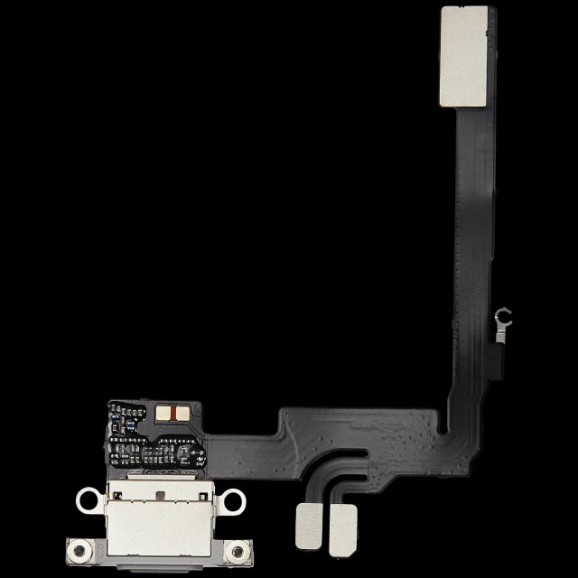 Flat connettore di ricarica per iPhone 16 Pro (Aftermarket Plus) (Titanio bianco)
