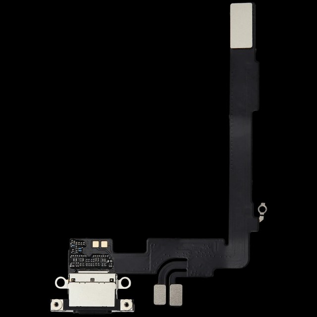 Flat connettore di ricarica per iPhone 16 Pro Max (Aftermarket Plus) (Titanio nero)