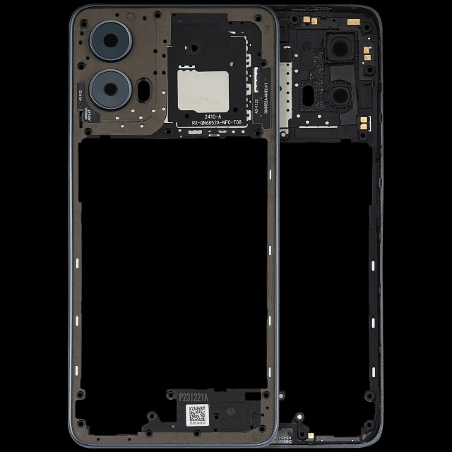Frame centrale per Motorola Moto G 5G (XT2417 / 2024) (Verde salvia Verde)