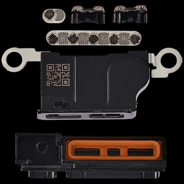 Altoparlante / Mic Mesh per iPhone 16 Pro Max (Titanio sabbia) (10 pezzi)