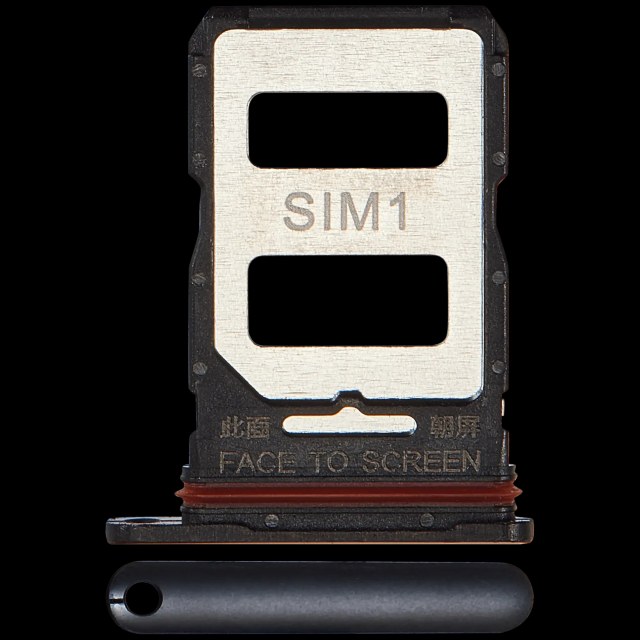 Carrellino SIM per Xiaomi 12T / 12T Pro (Nero)