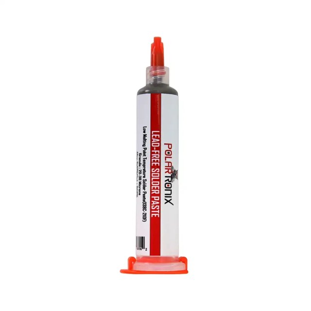 Lead-Free Low Melt 38g BGA Solder Paste (Sn42/Bi58) - 138°C Melting Point (PolarTronix)