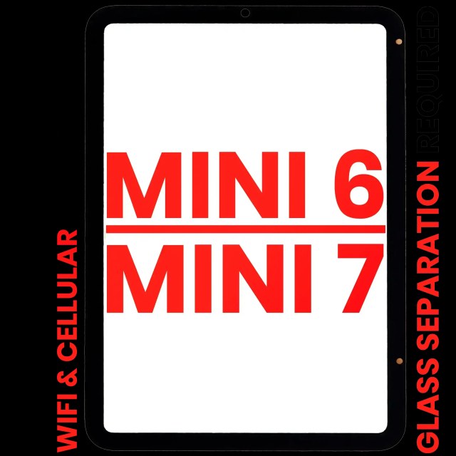 Touch screen per iPad Mini 6 (2021) / Mini 7 (2024) (WiFi / Cellular) (separazione vetro richiesta) (Aftermarket Plus) (tutti i colori)