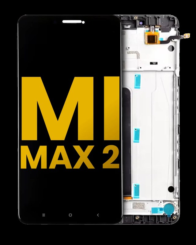 Display LCD completo con Frame per Xiaomi Mi Max 2 (Refurbished) (Matte Nero)