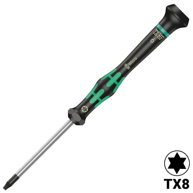 Kraftform Precision Torx screwdriver con Vite Hold Function TX6 X 40 MM (2067) (Wera)