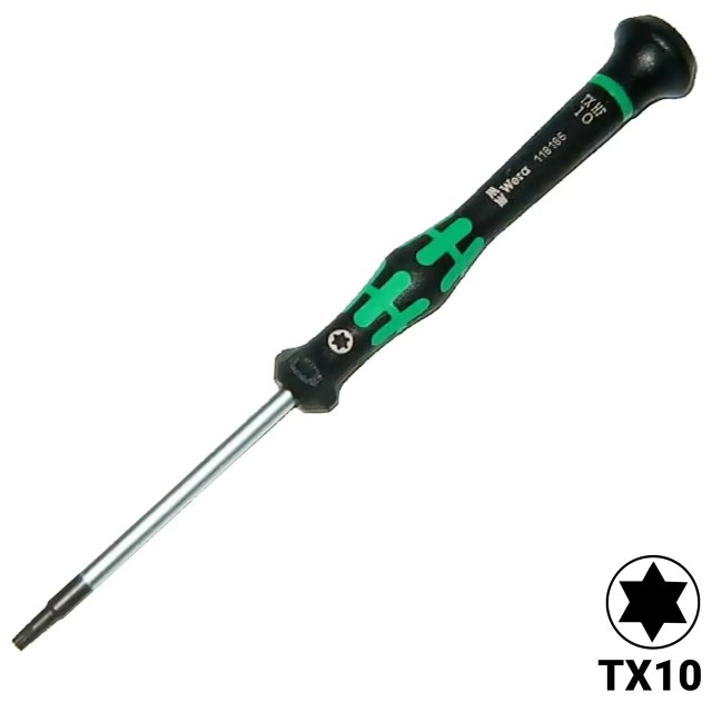 Kraftform Precision Torx screwdriver con Vite Hold Function TX10 X 60 MM (2067) (Wera)