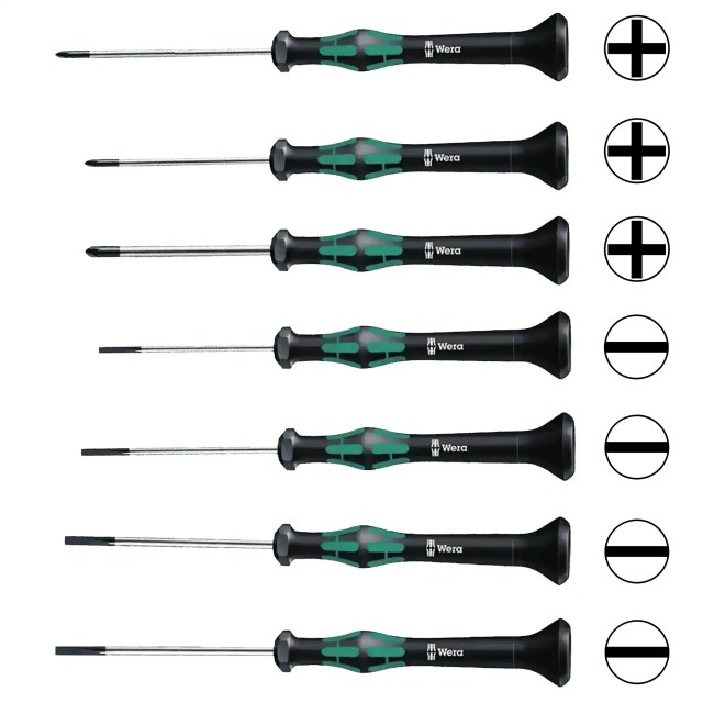 Kraftform Micro Precision cacciavite Set (7 Piece) (2035 / 2050) (Wera)