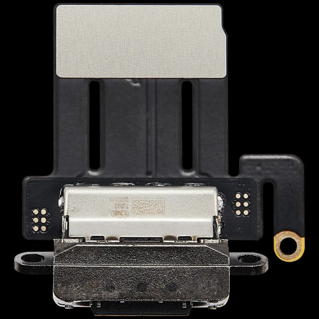 Flat connettore di ricarica per iPad Pro 11" 5th Gen (2024) (Aftermarket Plus) (Nero siderale)