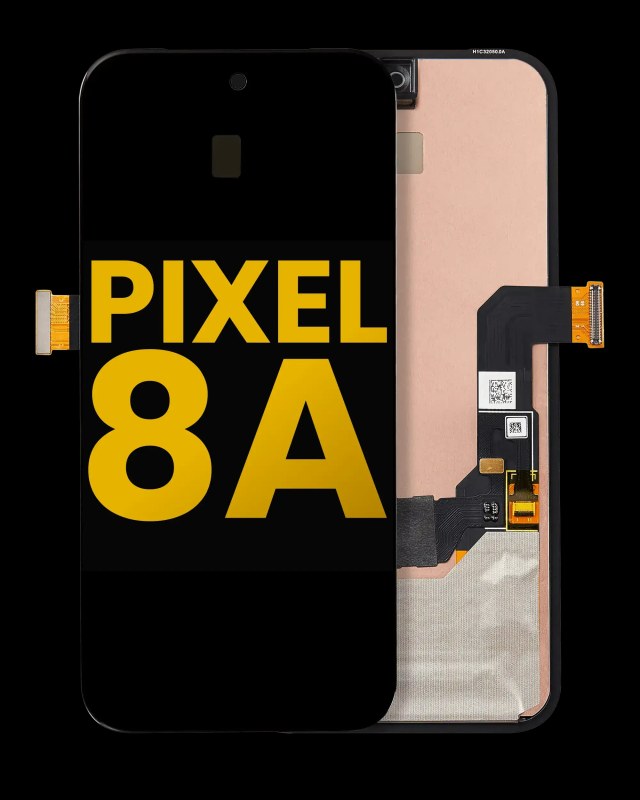 Display OLED completo senza Frame (con Finger Print Sensore) per Google Pixel 8A (Refurbished) (tutti i colori)