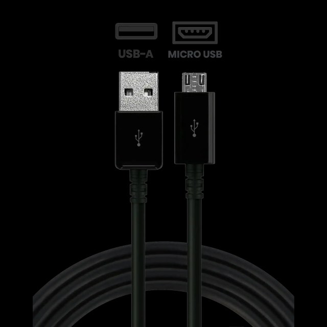 Micro USB To USB Type A Cavo (Generic) (Nero)