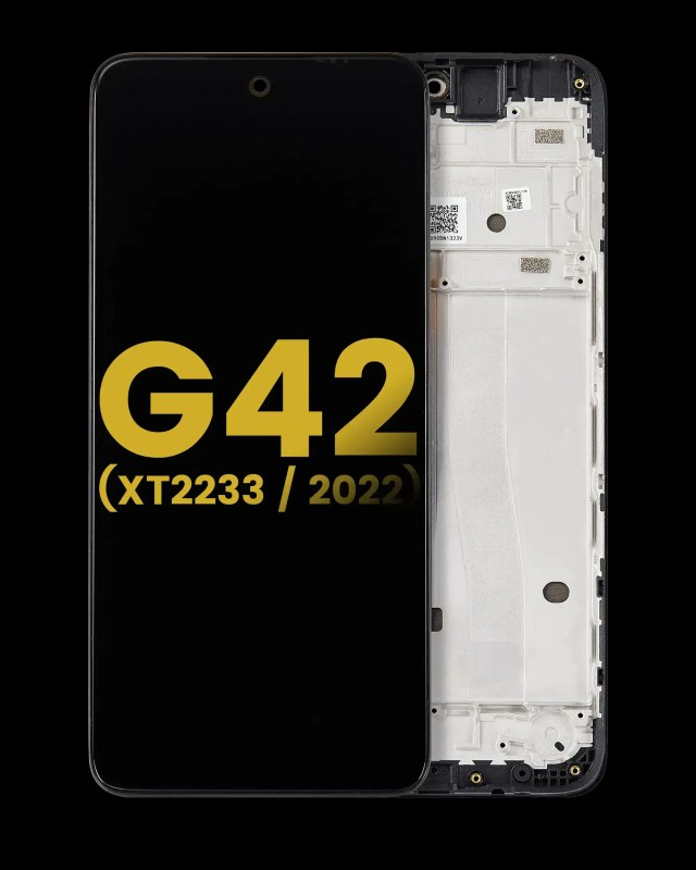 Display OLED completo con Frame per Motorola Moto G42 (XT2233 / 2022) (Refurbished) (tutti i colori)