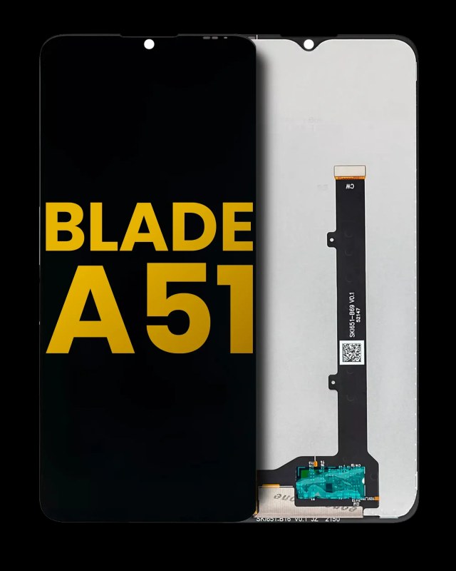 Display LCD completo senza Frame per ZTE Blade A51 (Refurbished) (Nero)