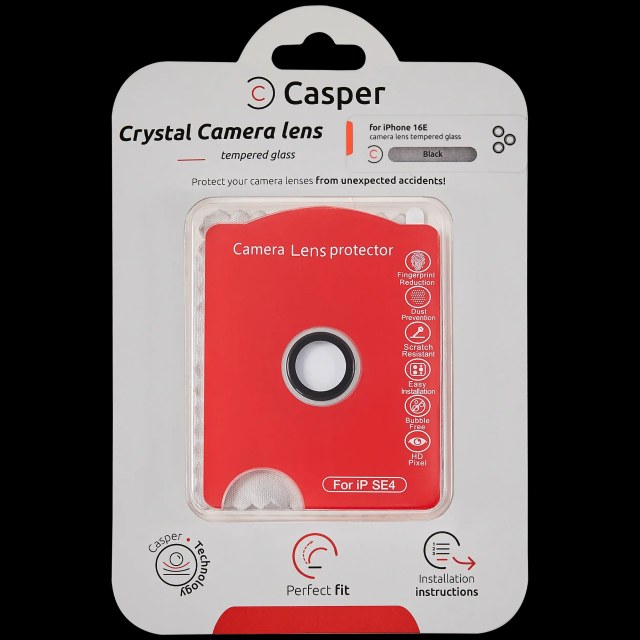 Vetro fotocamera Protector per iPhone 16E / 17E (Argento) (Trasparente)
